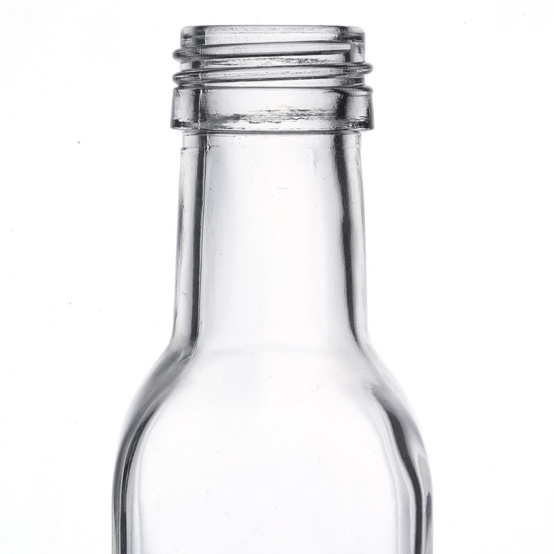 Kitchenware High Quality Manufacturers Clear Square Glass Olive Oil Bottle Customize 250ml 260ml Square Glass Oil Bottle