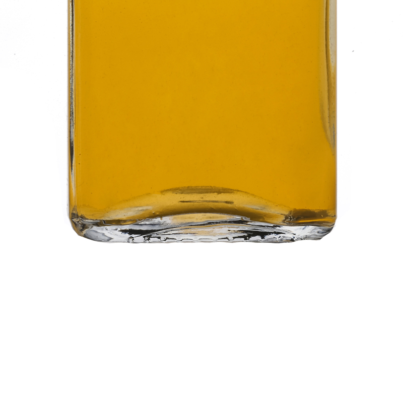 Kitchenware High Quality Manufacturers Clear Square Glass Olive Oil Bottle Customize 250ml 260ml Square Glass Oil Bottle