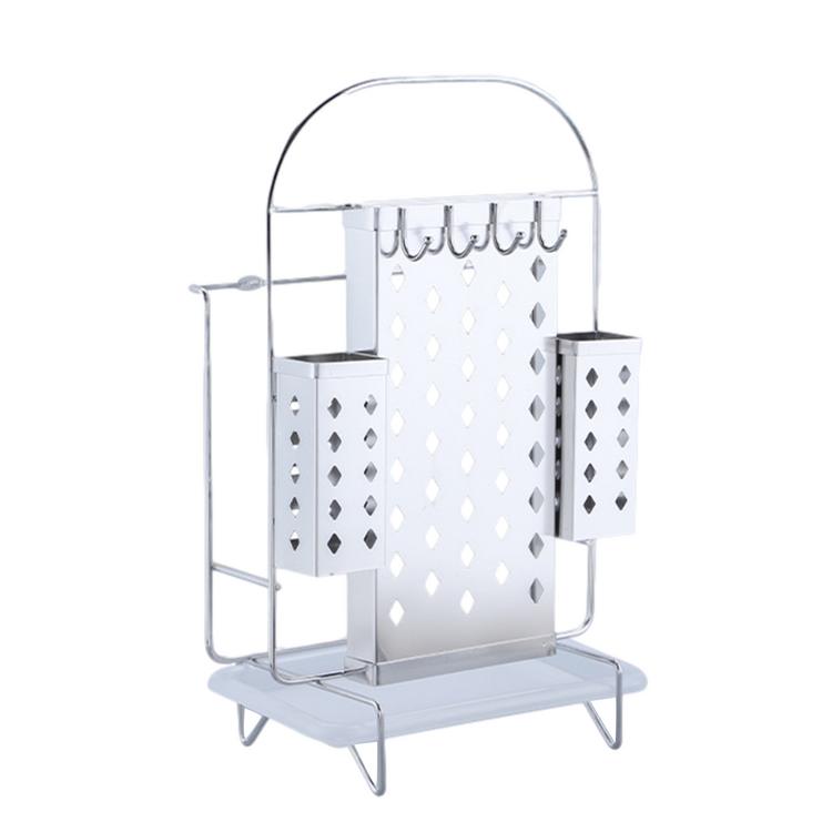 Kitchenware Storage Rack Hollow Multifunctional Stand Stainless Steel Kitchen Gadget Stand Multifunctional Storage Tool