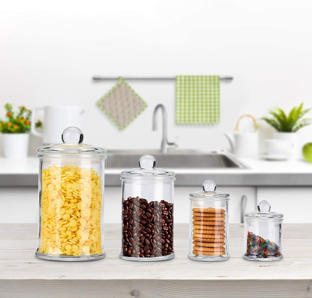 Kithchen Canning Jar Glass Canister Glass Food Storage Airtight Jars with Glass Lids