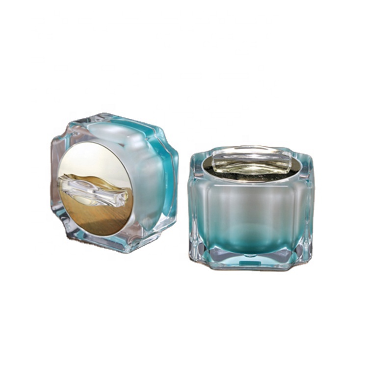 Korea Style Luxury Acrylic Cosmetics Diamond Plastic Cream Jar