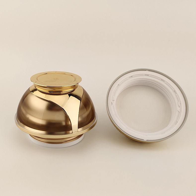 Korean Imperial Noble Gold Cosmetic Cream Containers 50ml Plastic Jar 30ml For South Asia Or Middle East