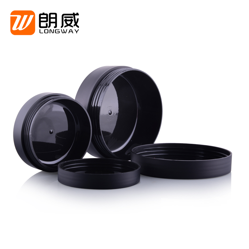 Korean style 30g 50g matte cosmetic packaging black frost cheap plastic pp jar