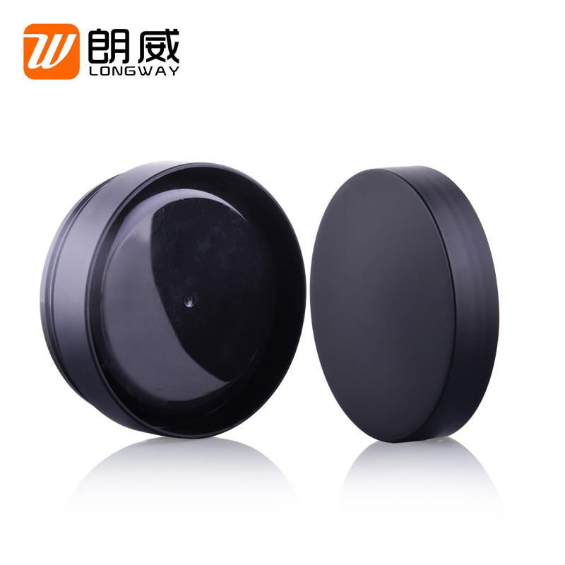 Korean style 30g 50g matte cosmetic packaging black frost cheap plastic pp jar