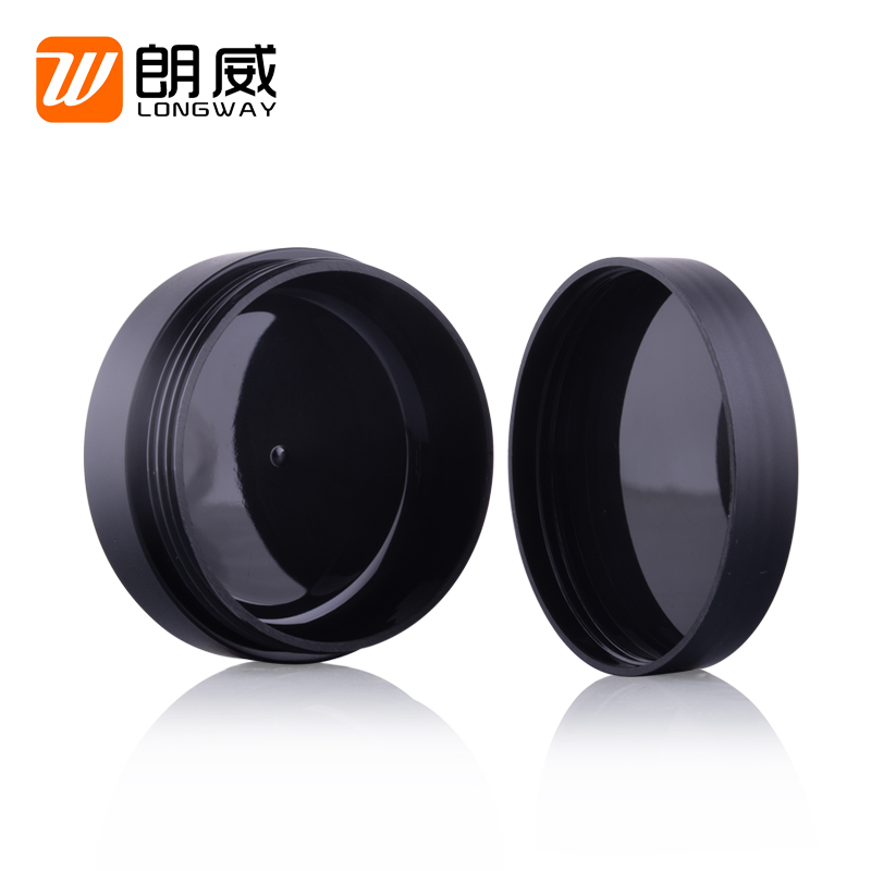 Korean style 30g 50g matte cosmetic packaging black frost cheap plastic pp jar