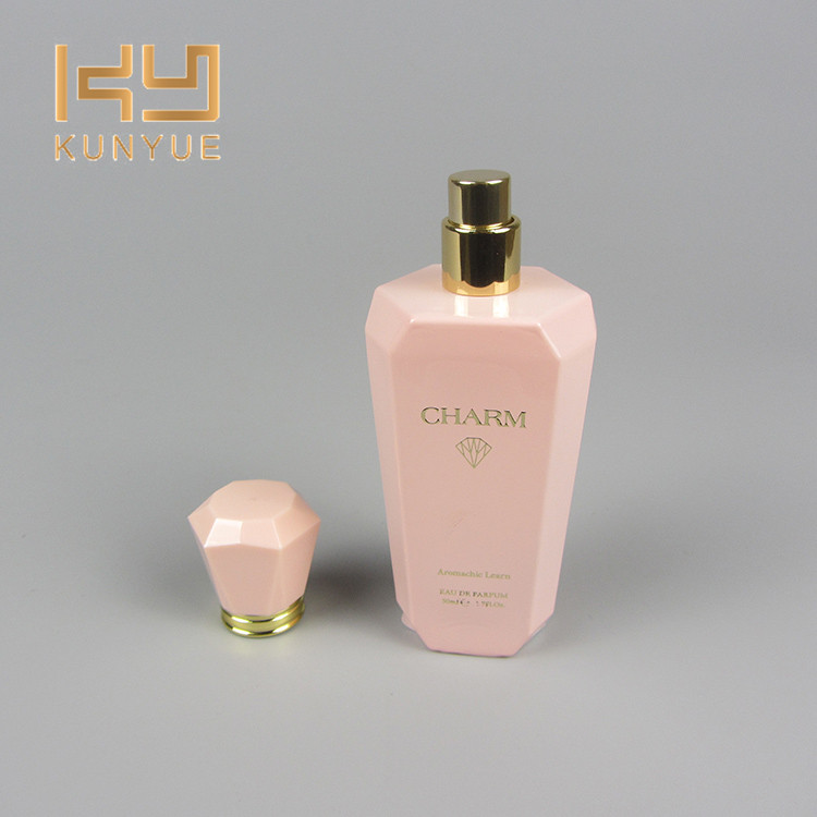 Kunyue Pure White Glass 50ml Perfume Bottle Luxury Fragrance Bottle with Surly Cap
