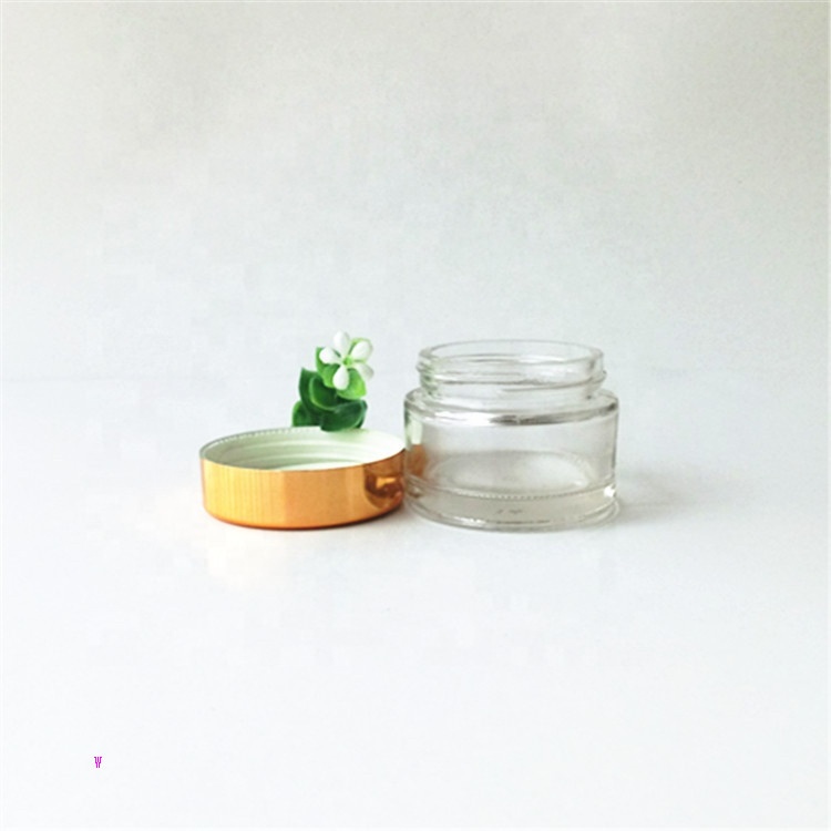 L001 50 ml glass cream jar with gold cover