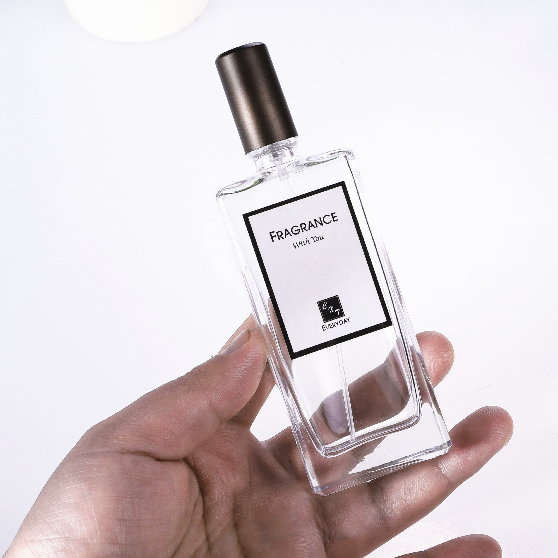 LA001 Factory price custom made glass perfume bottle cosmetic packaging 50ml