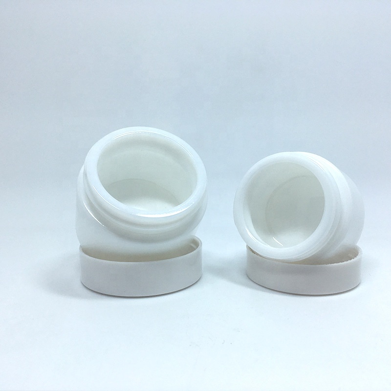 LA001 Food grade white plain ceramic jar recycled cosmetic packaging