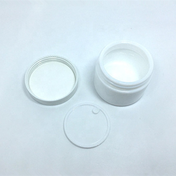 LA001 Food grade white plain ceramic jar recycled cosmetic packaging