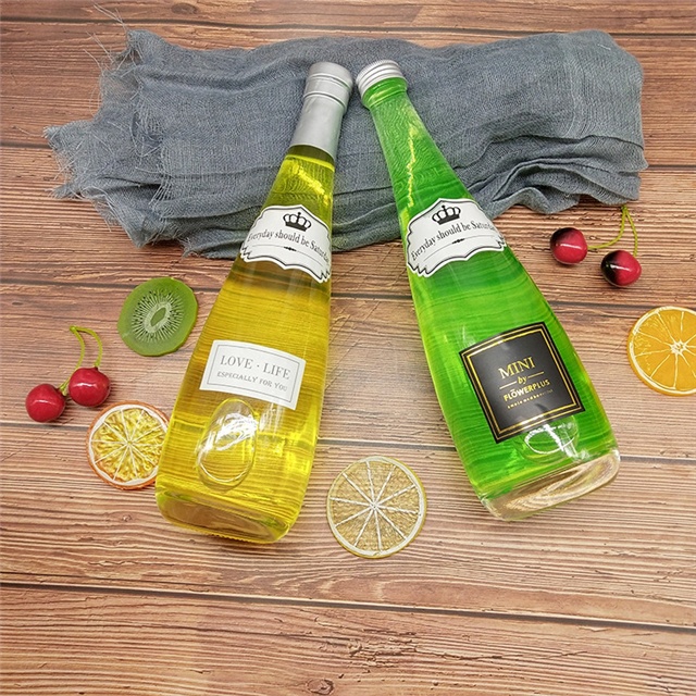 LA001 High quality 330ml 500ml glass beverage liquid soft drink bottles
