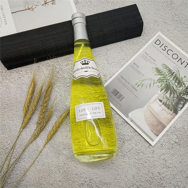 LA001 High quality 330ml 500ml glass beverage liquid soft drink bottles