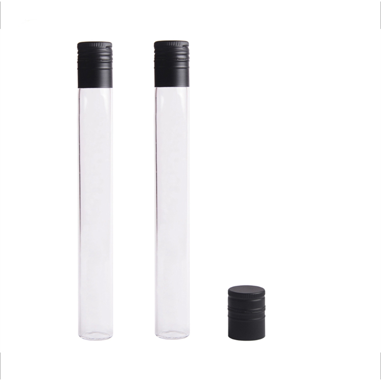 LANJING 100ml Wine in Test Tubes 50ml Glass Tube Wine with Aluminum Cap for Gift