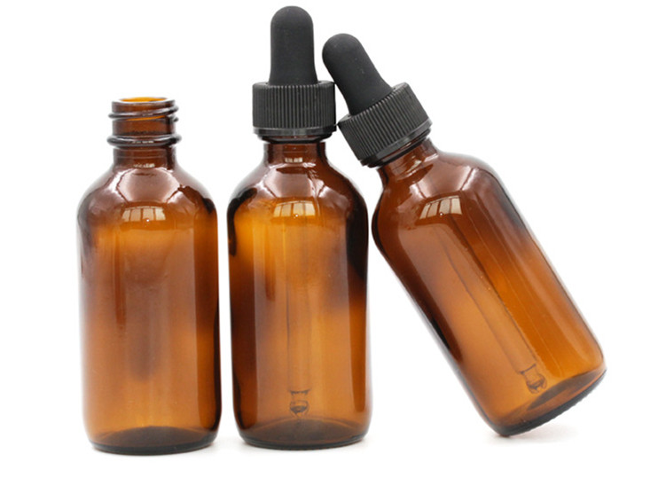 LANJING 10ml 15ml 20ml 30ml 50ml Glass Amber Essential Oil Vials Boston Bottle