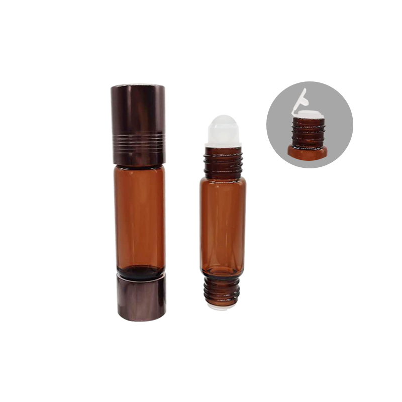 LANJING 10ml Glass Double Ended Bottles