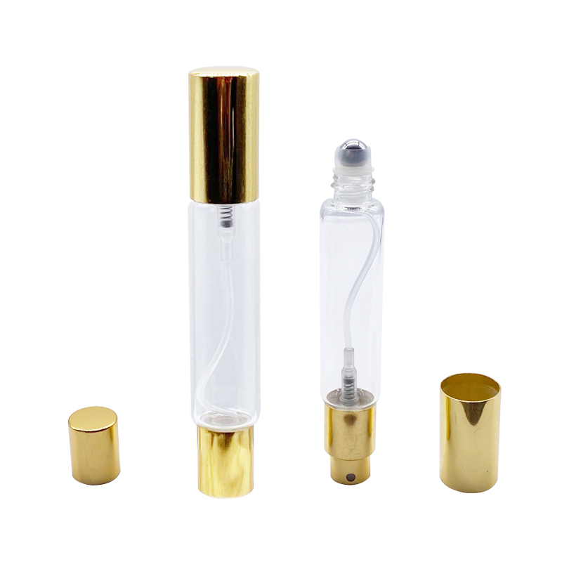 LANJING 10ml Glass Double Ended Bottles