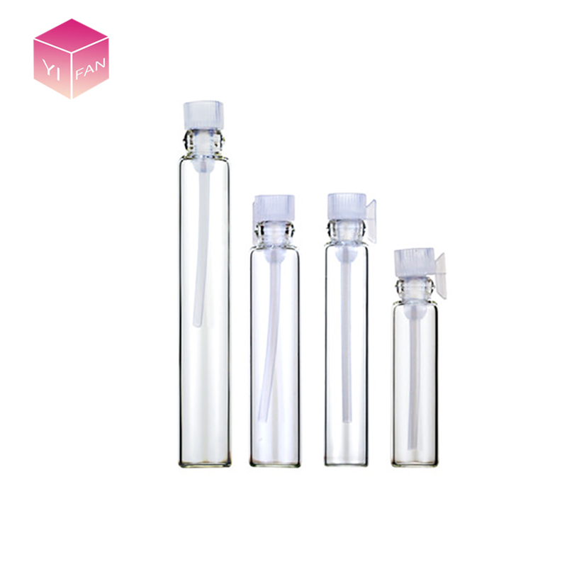 LANJING 1ml 2ml 3ml Perfume Bottles with Plastic Stick,Pack of 100 Perfume Sample Test Vial