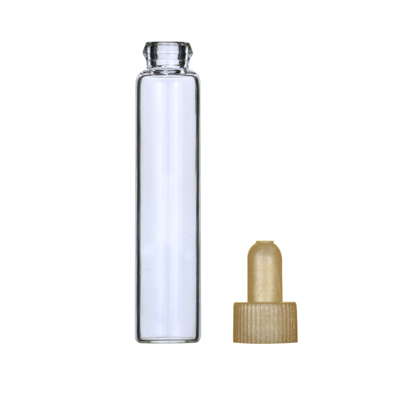 LANJING 1ml Clear Perfume Test Tube Glass Vials