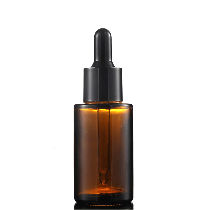 LANJING 30ml 50ml Amber Flatter Shoulder Glass Dropper Bottle
