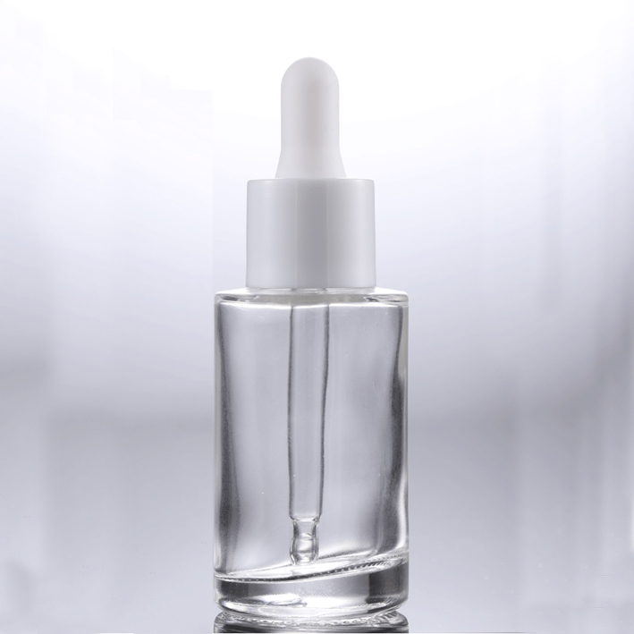 LANJING 30ml 50ml Amber Flatter Shoulder Glass Dropper Bottle