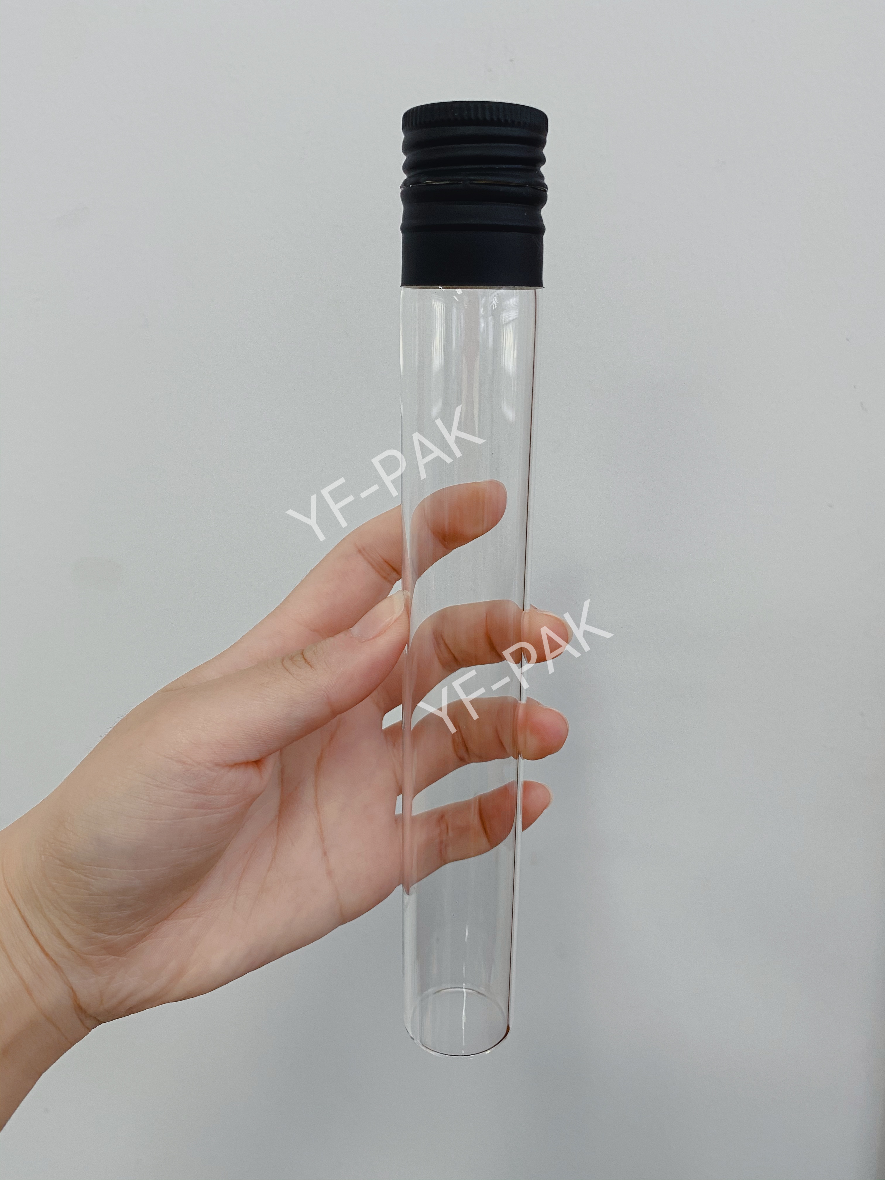 LANJING 50ml 100ml Wine Test Tube with Aluminum Screw Cap Wine Sample Tubes
