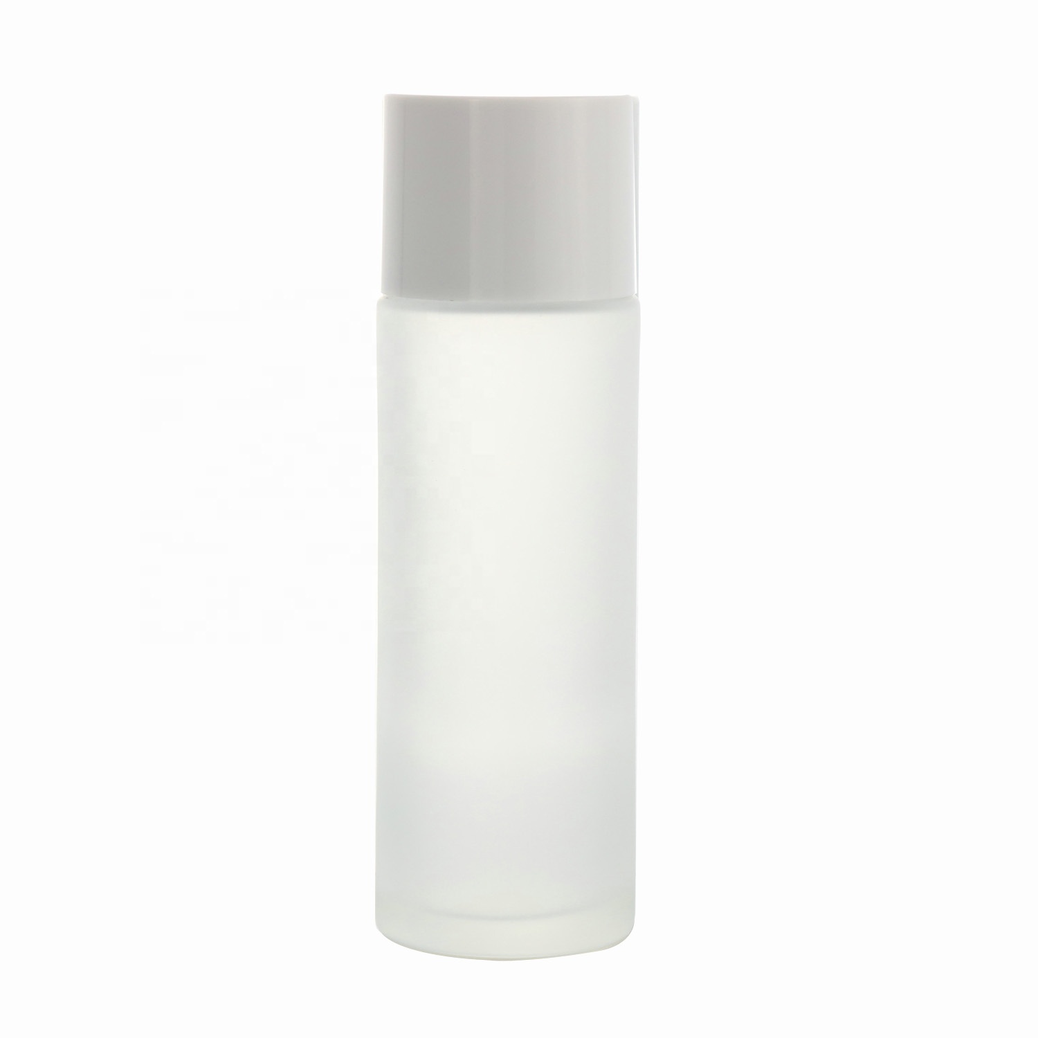 LANJING Cosmetic bottle frosted glass 120ml facial toner bottle with screw lid