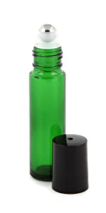 LANJING Custom 3ml 5ml 15ml Printing Frosted White Biack Gold Amber Cosmetic Packaging Glass Roller On Bottle