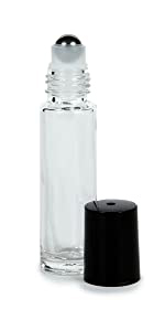 LANJING Custom 3ml 5ml 15ml Printing Frosted White Biack Gold Amber Cosmetic Packaging Glass Roller On Bottle