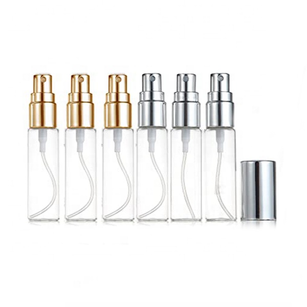 LANJING Customized logo Fine Mist 3ml 5ml 10ml 15ml Clear Glass Perfume Spray Bottle