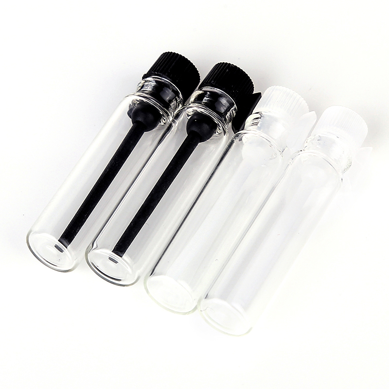 LANJING High Quality 1ml Clear Tester Sample Tube Glass Perfume Vials Bottles