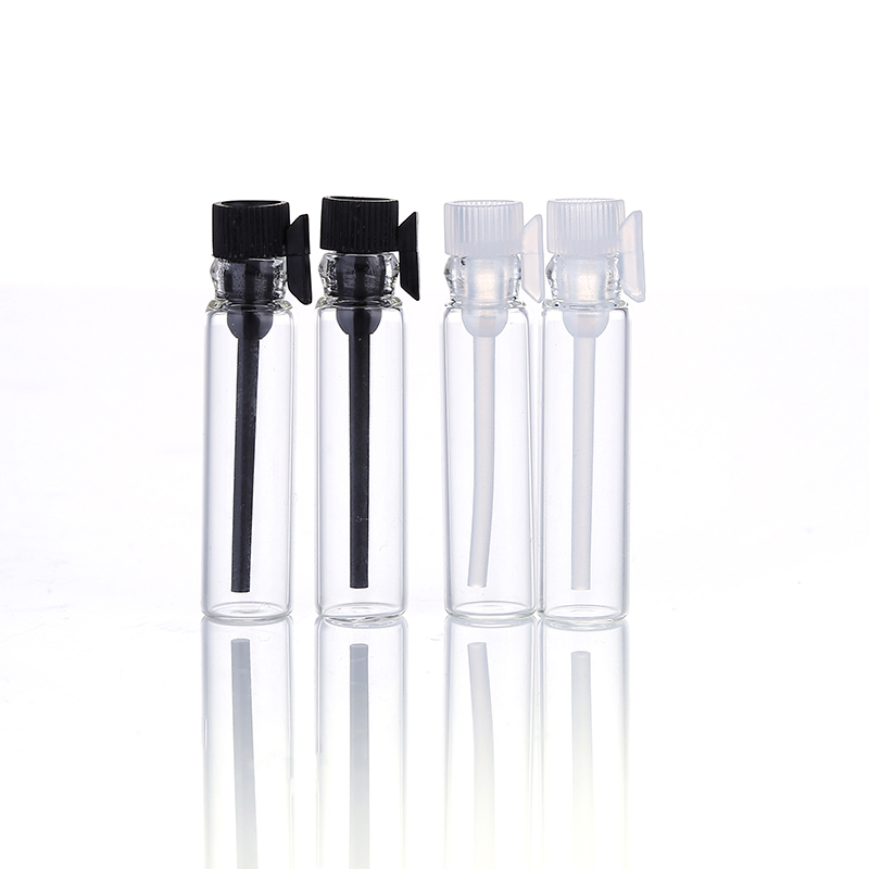 LANJING High Quality 1ml Clear Tester Sample Tube Glass Perfume Vials Bottles