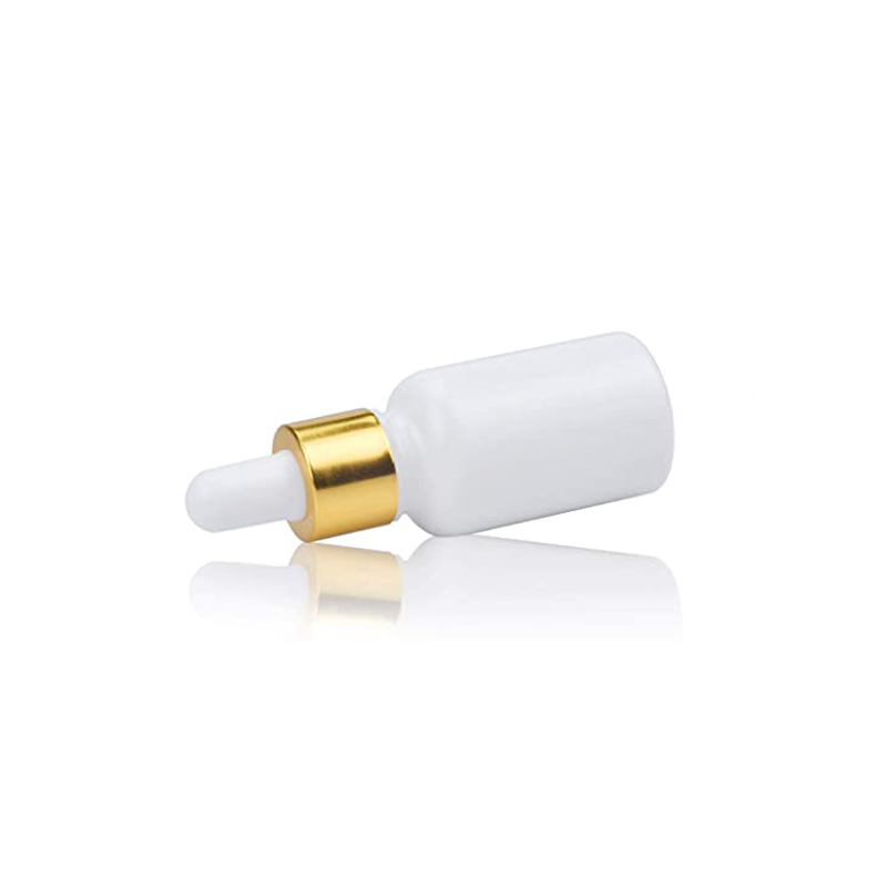 LANJING New Arrival 30ml White Porcelain Glass Dropper Bottle for Essential oil