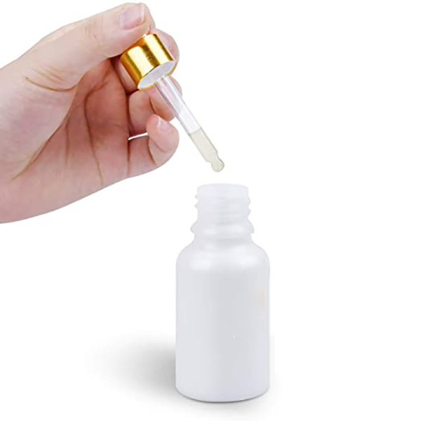 LANJING New Arrival 30ml White Porcelain Glass Dropper Bottle for Essential oil