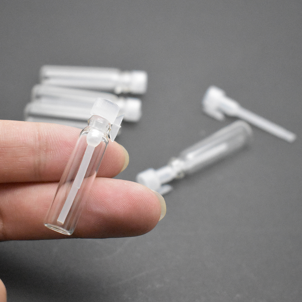 LANJING Perfume Samples For Women Mini Bottles 2ml Clear Small Glass Vials