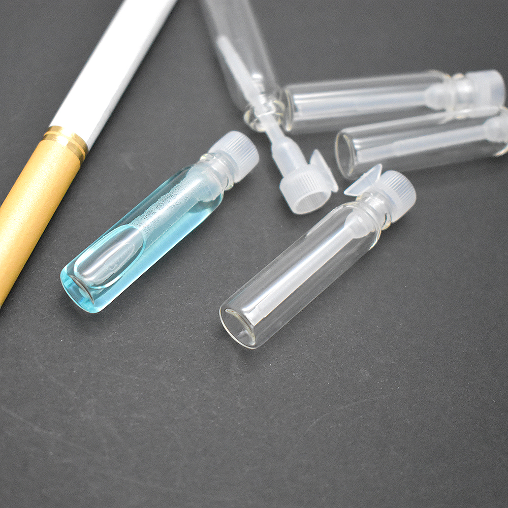 LANJING Perfume Samples For Women Mini Bottles 2ml Clear Small Glass Vials