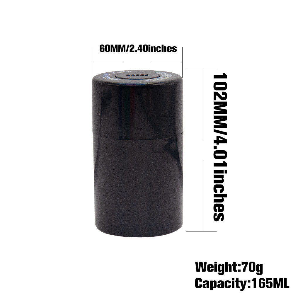 LENS Smoking glass Vacuum Herb Storage Plastic Jar Marijuanna Accessories Container Tobacco Weed Stash Jars With Lids
