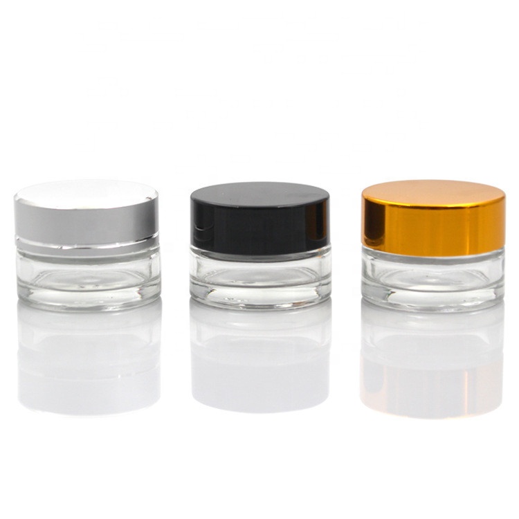 LL001 Luxury 20g 30g 50g 60g 100g glass cream cosmetic jar 4 oz