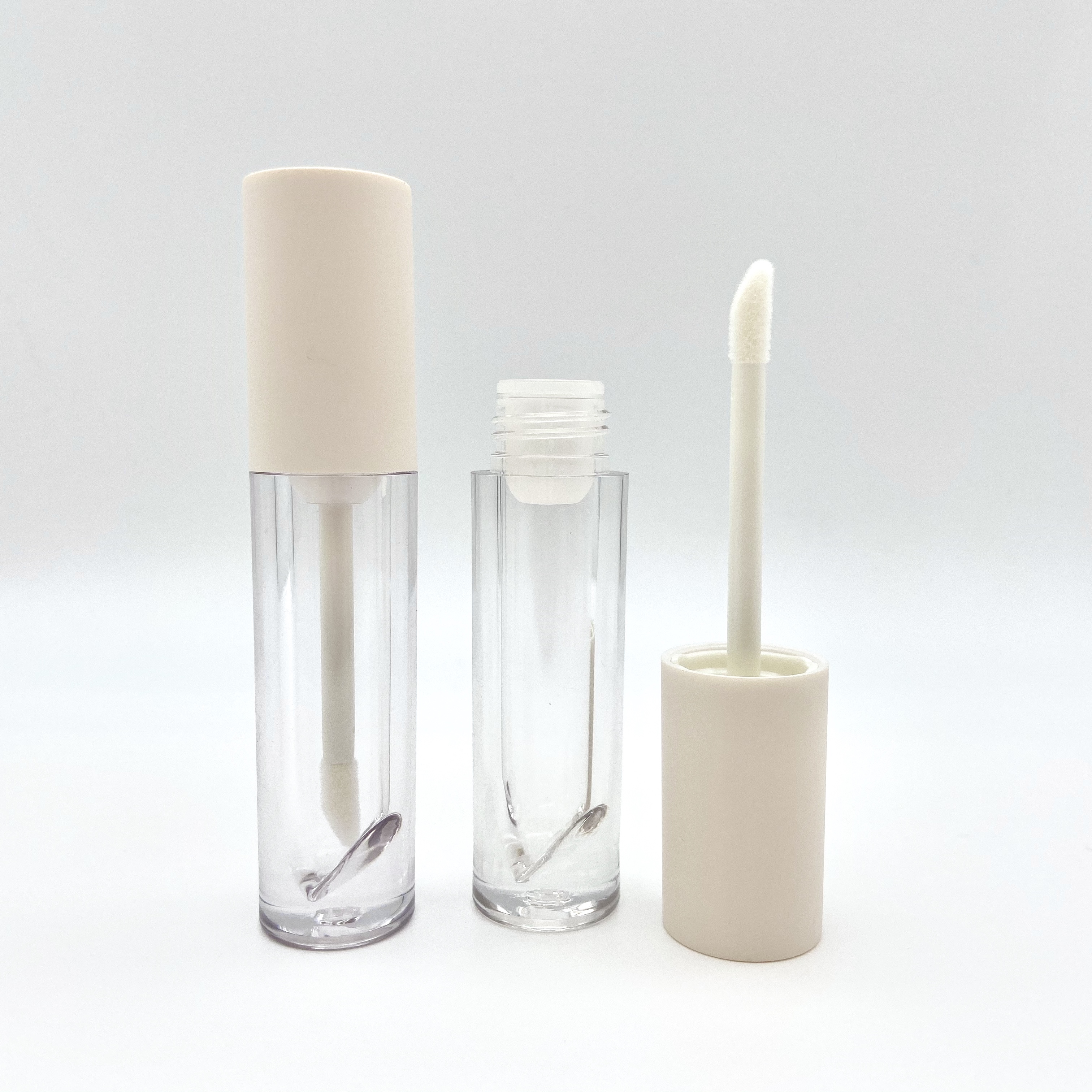 LOM-A04 Empty cute mini lipgloss packaging bottles plastic ice cream shaped lip gloss tube