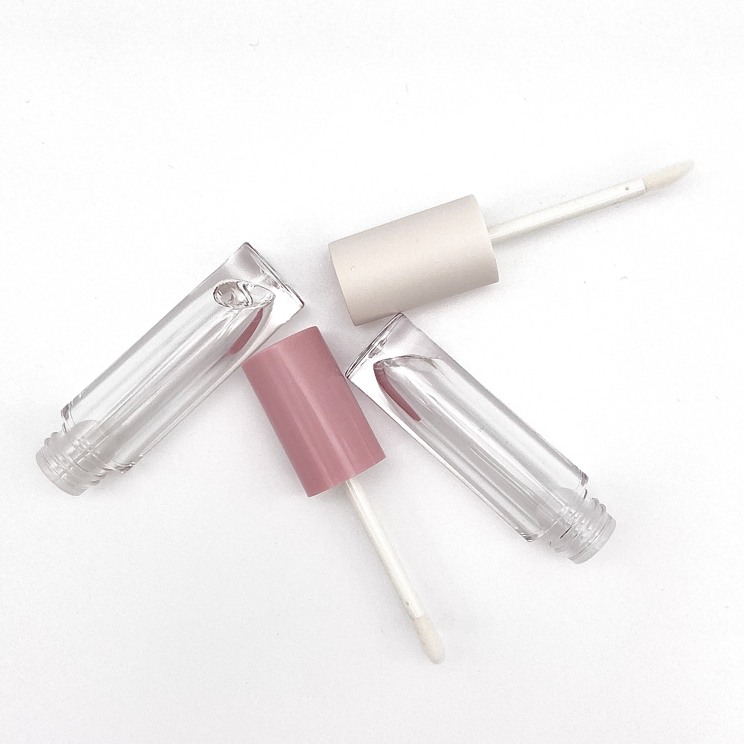 LOM-A04 Empty cute mini lipgloss packaging bottles plastic ice cream shaped lip gloss tube