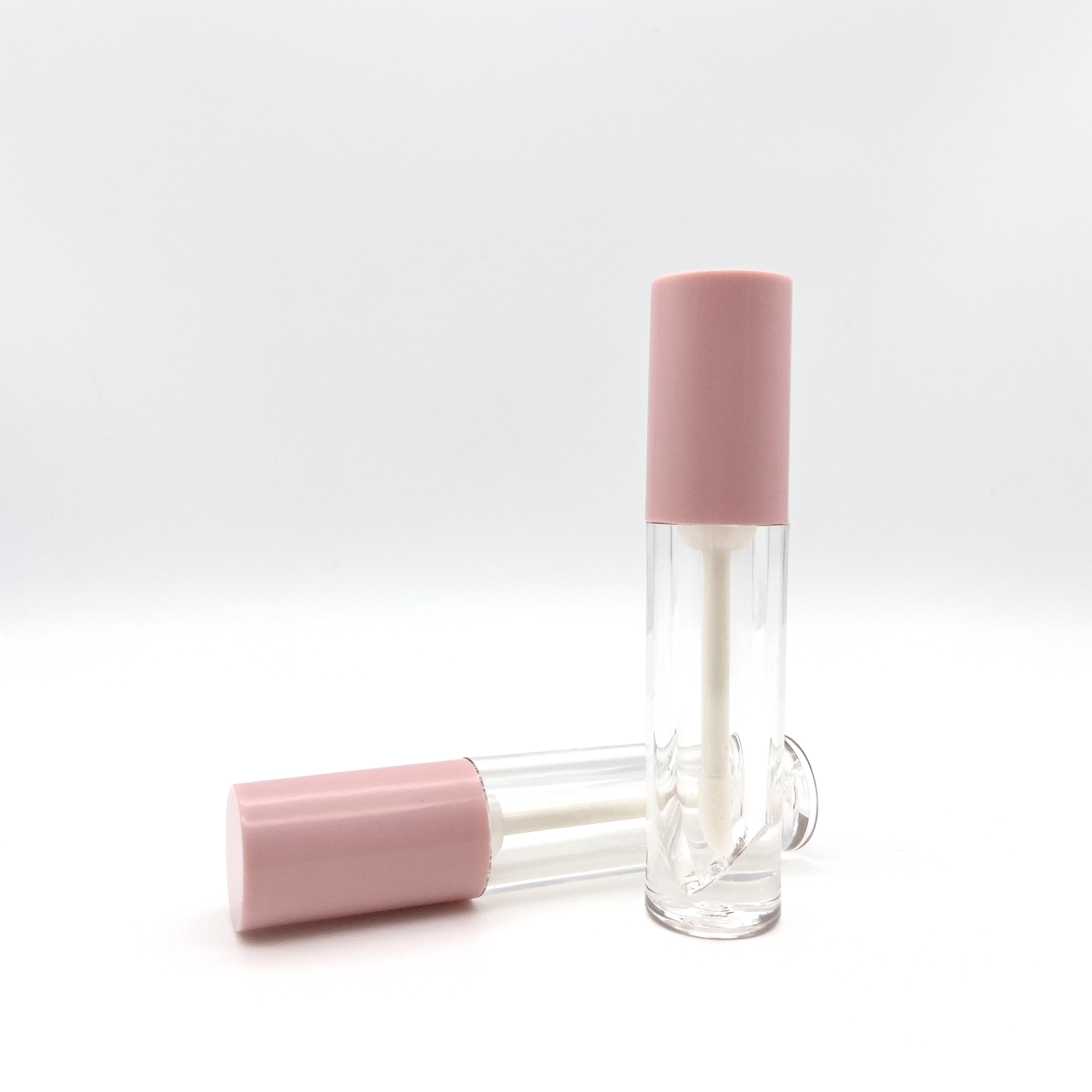 LOM-A04 Latest design superior quality private label empty fancy custom pink lip gloss tube