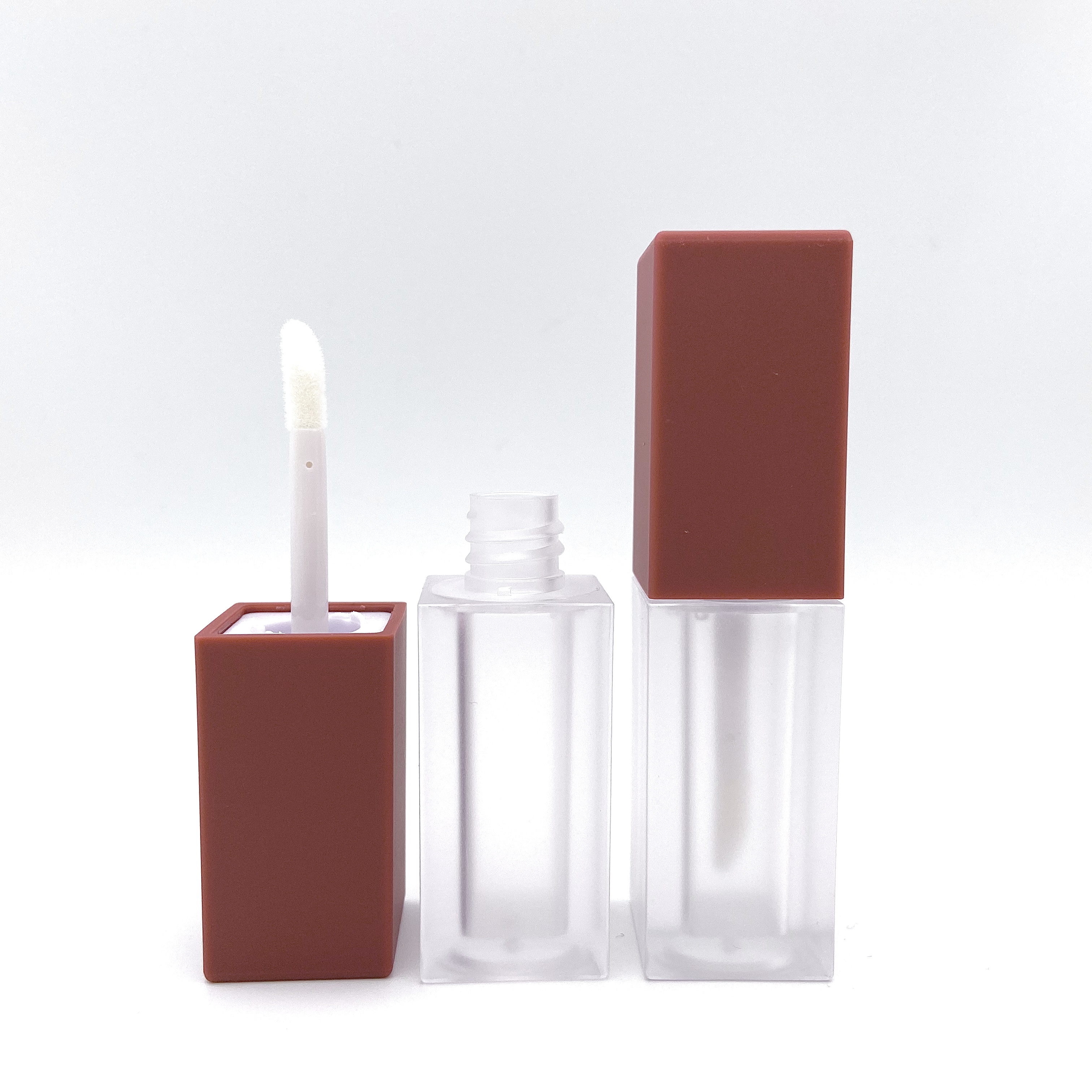 LOM-A05 In Stock lipgloss tube New Arrival Custom lipgloss container Matte Natural lipgloss wand tubes