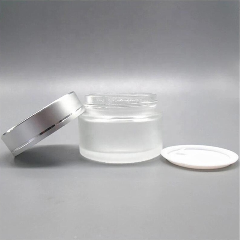 LOW MOQ High End 10g Empty Clear Glass Cream Jar