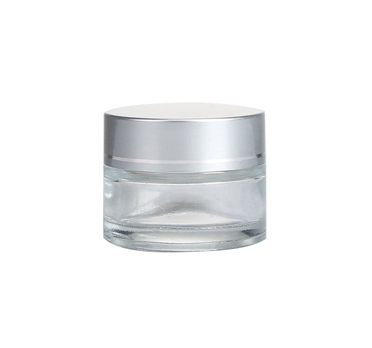 LOW MOQ High End 10g Empty Clear Glass Cream Jar