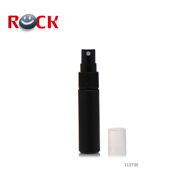 LOW MOQ Thick glass amber black spray bottle 10ml with mist pump sprayer