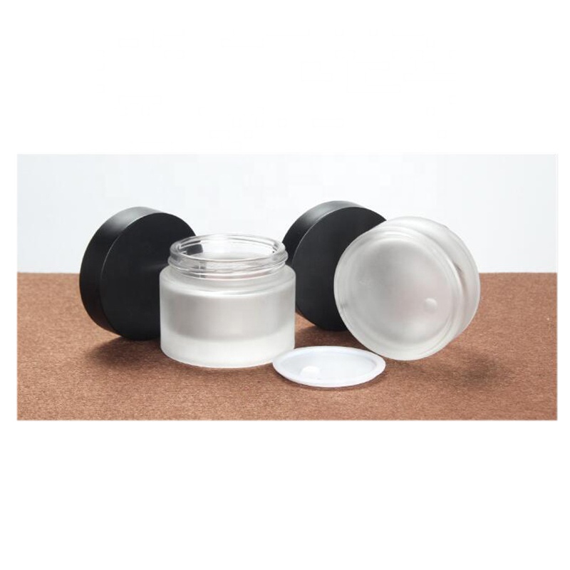 LOW MOQ factory price 20g frosted Glass Cosmetic Skin Care Cream Jar