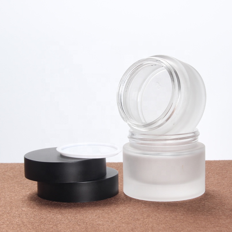 LOW MOQ factory price 20g frosted Glass Cosmetic Skin Care Cream Jar