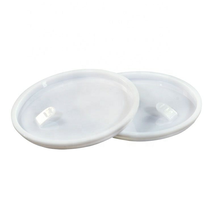 LUXURY Cosmetic Jar Amber PET Plastic Cream Jar with natural Bamboo Wood Lid
