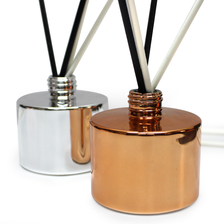 LX home decoration luxury new design round air freshener perfume glass reed diffuser bottles