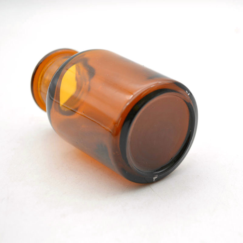 Lab Chemical Wide Mouth Amber Glass Reagent Bottle 60ml