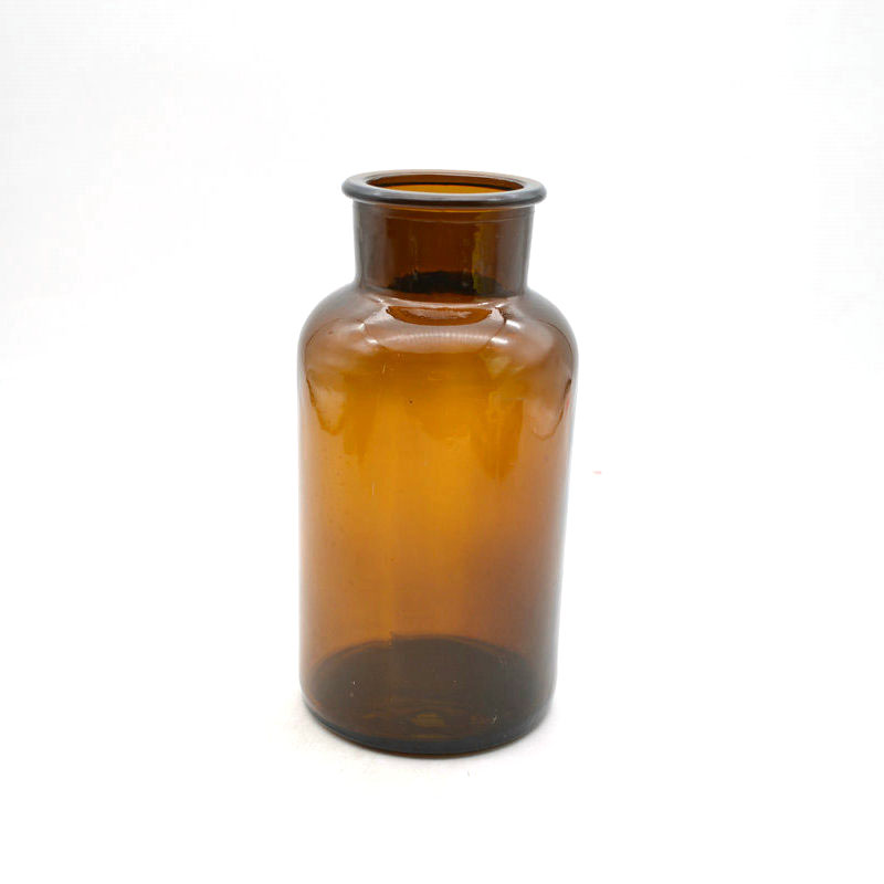 Lab Glassware Amber Glass Reagent bottle with wide mouth Factory directly sale